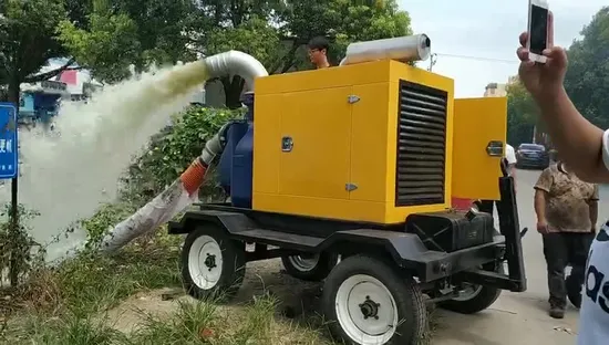 Moteur diesel monté sur remorque à deux roues non entraîné